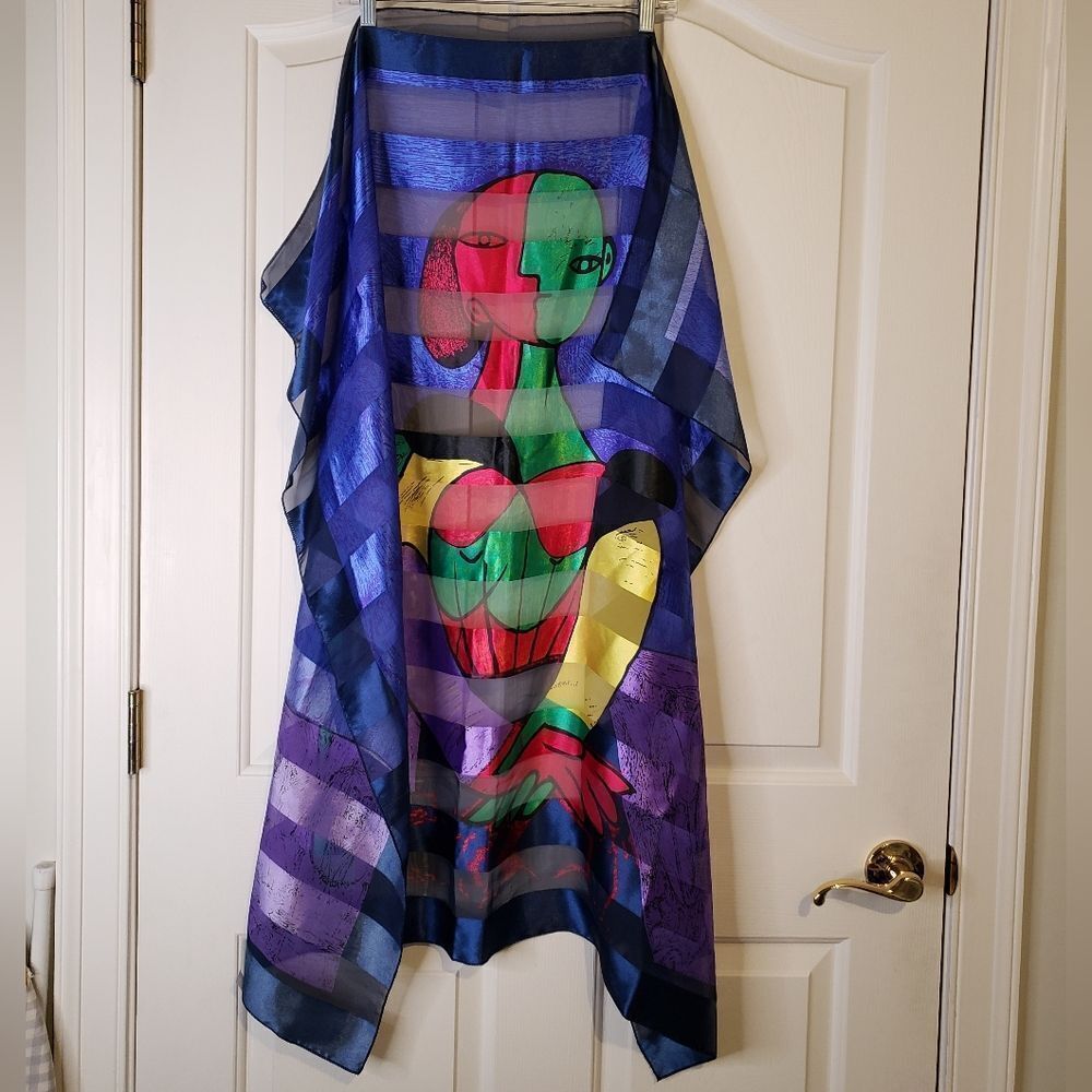 Large Picasso Abstract Art Scarf